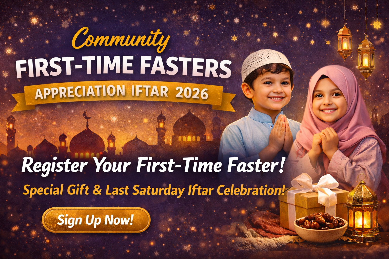 First Time Fasters Registration